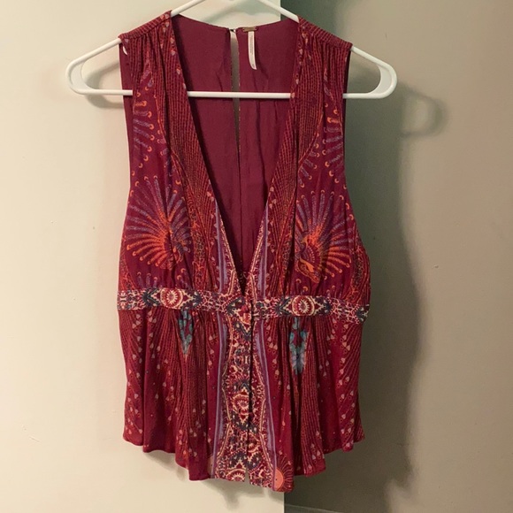 Free people patterned top - Picture 2 of 5